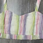 Majorelle  Revolve Everest Top in Pastel Pink Purple Green Crop Top Photo 5