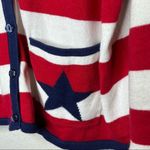 Vintage C&B Sport American Flag Cardigan Sweater Red Size 1X Photo 4