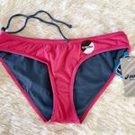 ASICS Pink Gray Reversible Swim Bottom Drawstring US XL Photo 0