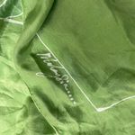 Malaysia Airlines Floral Silk Scarf Green Multi Neck Tie Rectangle Womens 66in * Photo 2