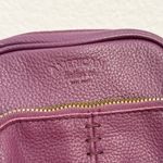 AMERICAN LEATHER Co. Burgundy Pebbled Leather Cleveland Crossbody Bag in Grape Purple Photo 12
