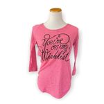 Motherhood Maternity Womens  You’re On My Wishlist Christmas Ribbed Top - Sz M Photo 2