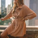 VICI  | Sarabeth Pintuck Button Down Shirt Dress Photo 2