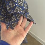 Laundry by Shelli Segal Laundry Nylon/Spandex Knit Blue/Tan Geometric Print Wrap Dress sz S Photo 5