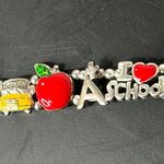 Teachers Silver, Red and Yellow Bracelet Silver Photo 1