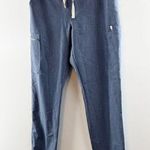 FIGS Technical Yola Scrub Skinny Pants Blue Medium Photo 8