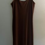 Old Navy Brown Ribbed Maxi Dress Photo 0