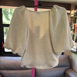 VERO MODA NWT VERA MODA Cream Puff Sleeve Top size Medium Photo 4