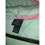 Wild Fable Jacket Womens Large Green Pink Full Zip Quilted Floral Coat Photo 2