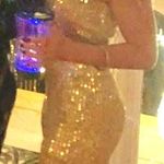 Gold disco Pants & Top Size 4 Photo 2