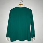 Brooks Brothers  NEW!! Women’s Green Long Sleeve Polo Shirt Size Large Photo 5