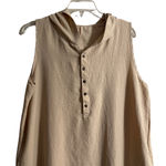 Woman’s Sleeveless Jogger Jumpsuit Tan Size XXL Photo 1