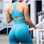Alphalete  Halo Leggings Vivid Teal Blue Womens Size Large Photo 5