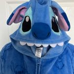 Disney  Lilo & Stitch Sleepwear One Piece Adult Costume Pajamas Plush Hood Sz Med Photo 0