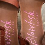 blowfish Brown Faux Leather Cork Wedge Sandals Size 9 Photo 7