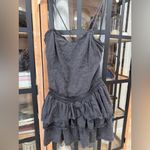 Kimchi Blue UO  Desi Strappy DropWaist Mini Dress Sleeveless Corset ruffle tiered Photo 1