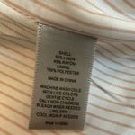 Larry Levine  blush pink linen blazer with pinstripe lining size 10 GUC Photo 3