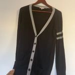 Vince Black Cardigan with Gray Trim Photo 1
