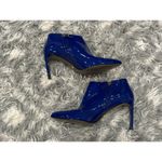 Gucci Blue Patent Leather Pointed Toe Booties 37.5 Photo 4