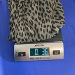 Loft , gray and‎ black leopard print, short sleeve flowy top size medium Photo 7