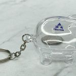 Alcorn Brave Banks Clear Piggy Bank Keychain Keyring Photo 5