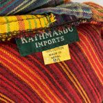Kathmandu Imports  Boho Colorful Patchwork Tunic Hoodie M/L 100% Cotton Photo 6