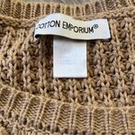Cotton Emporium  Textured Knit Sweater in Brown Photo 3