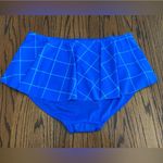 Spanx  Swim Bottom Womens 12 Electric Blue Geo Skirted Shaping Swim Bottom NWT Photo 7