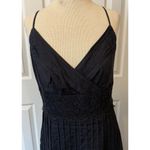 Ann Taylor VTG  NWOT Slip Dress SZ 6 Silk Dark Blue Romantic Lace Feminine Ruffle Photo 1