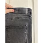 Hidden Black Bell Bottom Flare Leg Ruffle Fringe Denim Jeans Size 31 Grunge Goth Photo 3