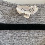 Siren Lily  Heather Grey Cut Out Short Sleeve Top Size Large Photo 1