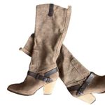 Dolce Vita Hawthorne Western Tall Suede Boot Tan Size 9 Photo 5