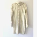 BB Dakota  Women's Alaska Cowl Neck Cable Sweater Dress‎ SZ L Photo 8