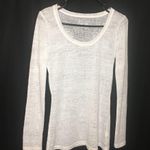 Maurice's White Crew Neck Long Sleeve Basic Shirt Small Photo 0