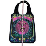 Via Penny Lane Reworked Apparel Carlos Santana 1969 Black Canvas Tote Bag OS Photo 2