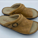 Alegria Klover Fawn Cream Adjustable Leather Slip-On Sandal Mules Size 40 9.5/10 Photo 0