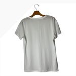 Rag and Bone  Shirt Women Small White Knit V Neck Short Sleeve‎ Tee Athleisure Photo 1