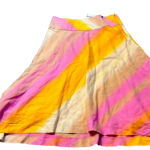 Banana Republic   orange and pink‎ skirt shell 52%linen 48%cotton Photo 0