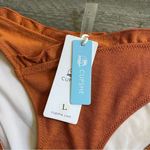Cupshe Ruffle Bikini Bottom NEW Rustic Copper Large Vacation Beach Photo 3