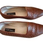 Sesto Meucci Deva Woven Leather Loafers Flats 8.5 M Brown Photo 6