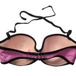 Victoria's Secret  Swim Bikini Top Strapless Halter Blue Pink Black Size 34 DD/E Photo 2