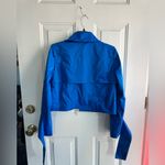 Target Black History Month Blue Cropped Trench Jacket Women’s 💙Size S💙 (NWOT) Photo 9