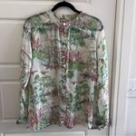 Neiman Marcus  chinoiserie Button Down Blouse Photo 0