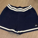 Alo Yoga  Dark Blue Athletic Shorts Photo 0