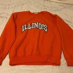 University Of Illinois Embroidered Sweatshirt Orange Photo 0