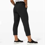 Lululemon Keep Moving Crop 23" in Black Athletic Pants Cropped Solid Stretch EUC Photo 1