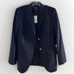Brooks Brothers  Loro Piana Two-Button Wool Blazer  Black Navy 10  $598 NWT Flaws Photo 3