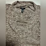 Alfani  Open-Front Cardigan Long Plus Size ‎ Knitted Brown White 3/4 Sleeves 2X Photo 5