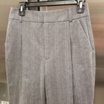 ANINE BING ππ Becky Trouser Pant ~ Straight Leg High Waisted Grey Fishbone 36 Photo 7