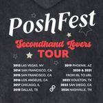 PoshFest 2024 Exclusive Secondhand Lovers Tour Hoodie Size Medium Gray Photo 2